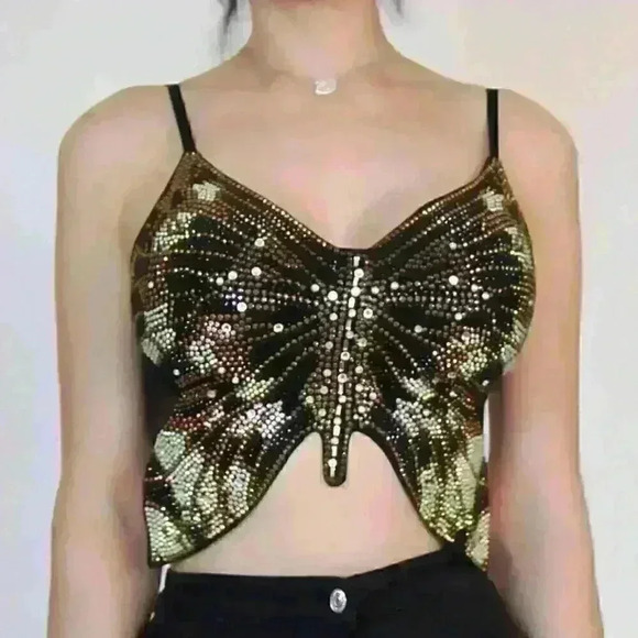 Sparkly Butterfly Top - Picture 1 of 6